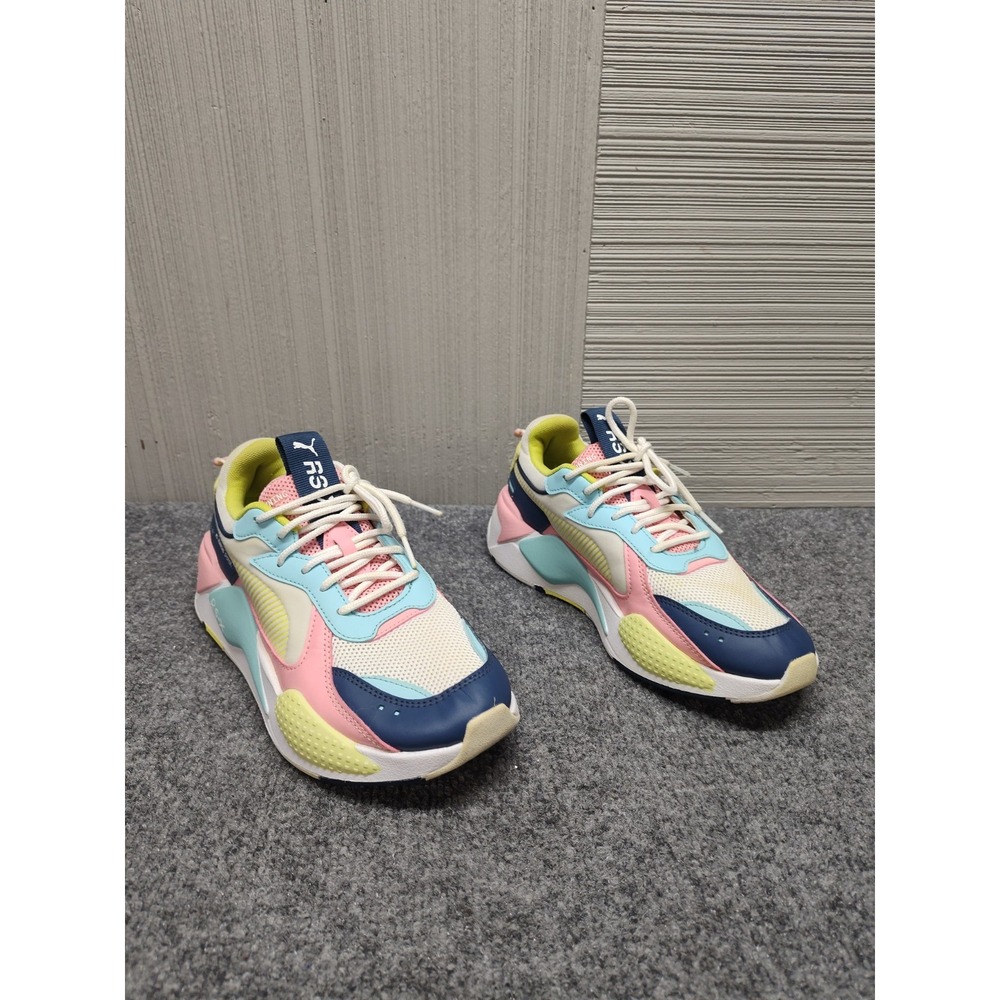 Puma Men Sneaker 7C Pink Colorblock Lace Up Low Top Training Gym Performance